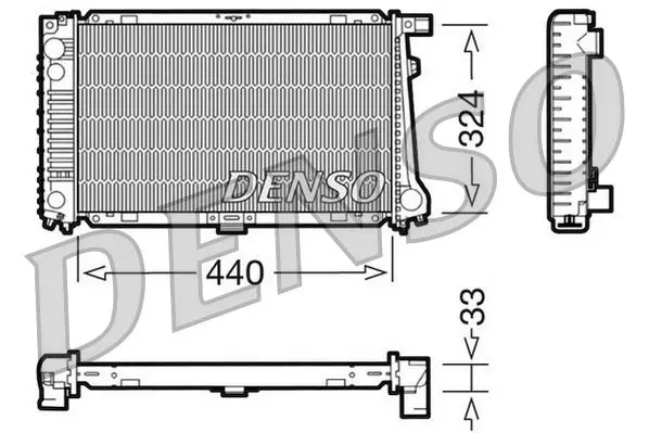 Handler.Part Radiator, engine cooling Denso DRM05032 1