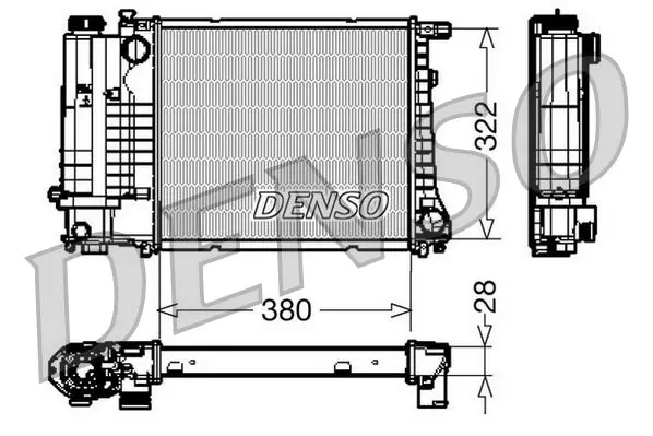 Handler.Part Radiator, engine cooling Denso DRM05044 1