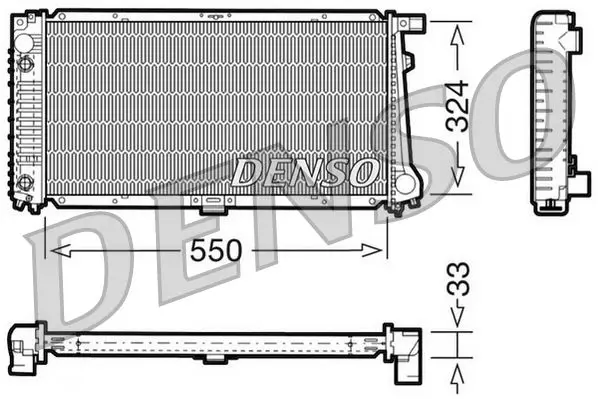 Handler.Part Radiator, engine cooling Denso DRM05059 1