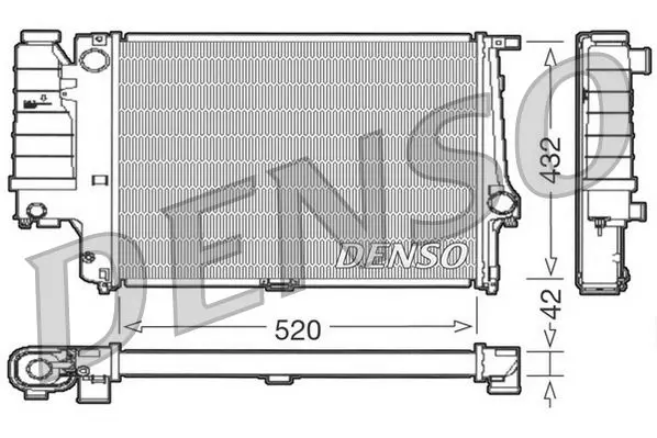 Handler.Part Radiator, engine cooling Denso DRM05064 1