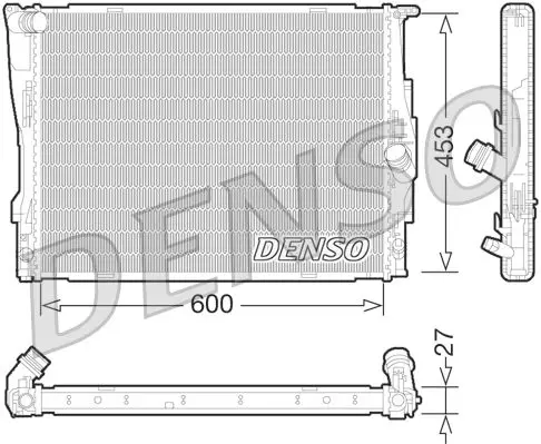 Handler.Part Radiator, engine cooling Denso DRM05073 1