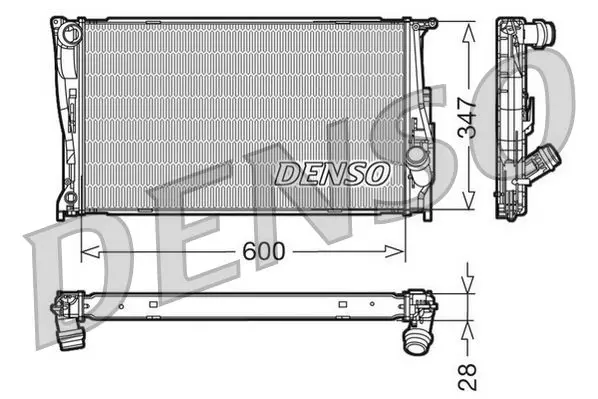 Handler.Part Radiator, engine cooling Denso DRM05111 1