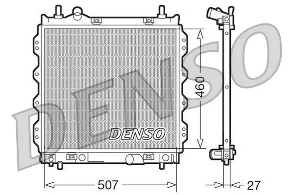 Handler.Part Radiator, engine cooling Denso DRM06005 1