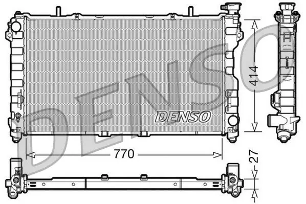 Handler.Part Radiator, engine cooling Denso DRM06011 1