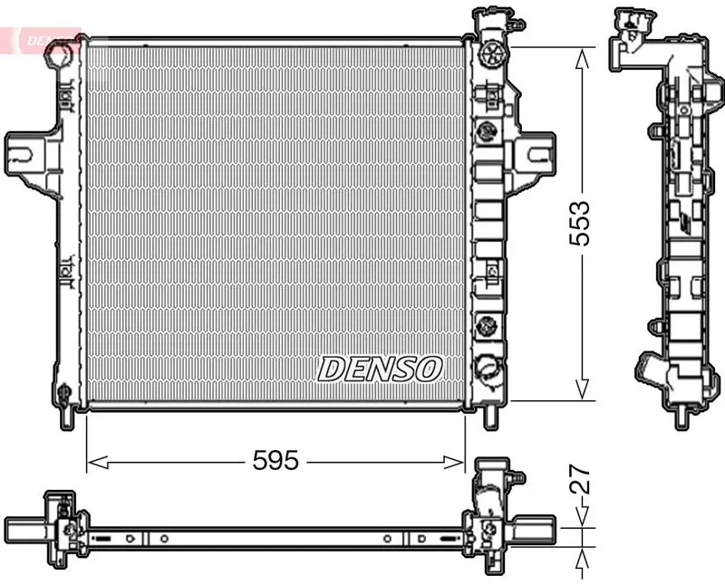 Handler.Part Radiator, engine cooling Denso DRM06032 1