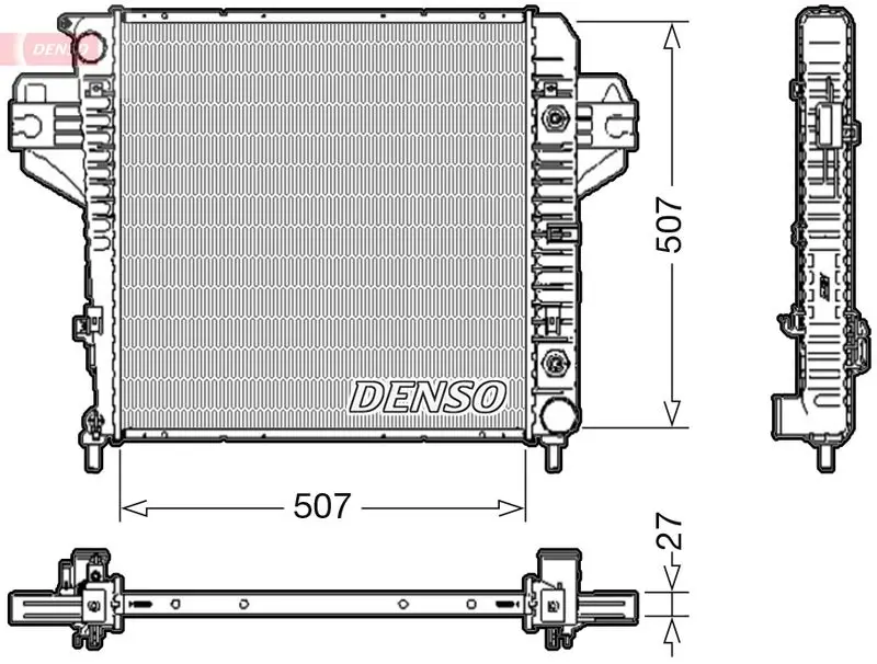 Handler.Part Radiator, engine cooling Denso DRM06033 1