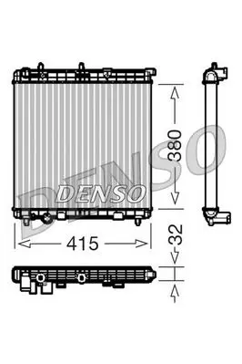 Handler.Part Radiator, engine cooling Denso DRM07011 1