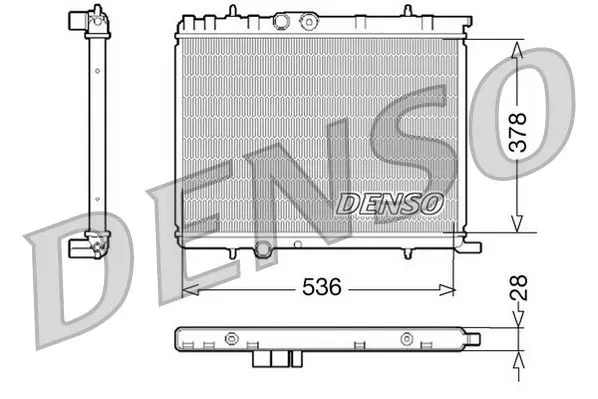 Handler.Part Radiator, engine cooling Denso DRM07021 1