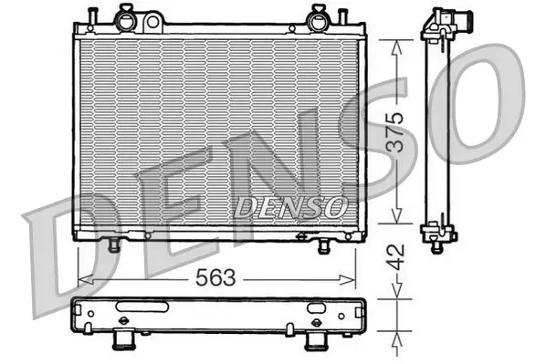 Handler.Part Radiator, engine cooling Denso DRM09021 1