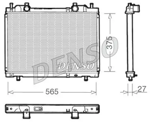 Handler.Part Radiator, engine cooling Denso DRM09022 1