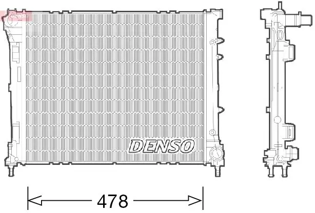 Handler.Part Radiator, engine cooling Denso DRM09043 1