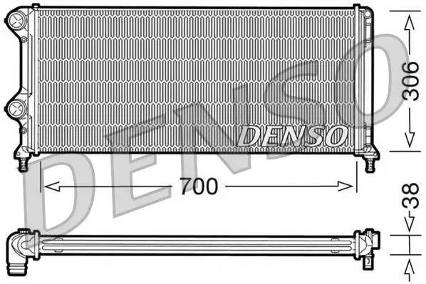 Handler.Part Radiator, engine cooling Denso DRM09060 1