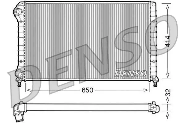 Handler.Part Radiator, engine cooling Denso DRM09062 1