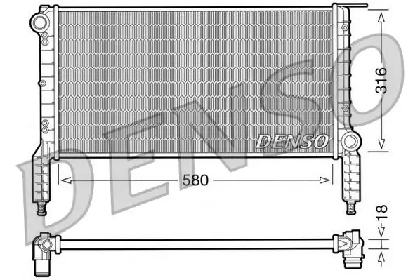 Handler.Part Radiator, engine cooling Denso DRM09063 1