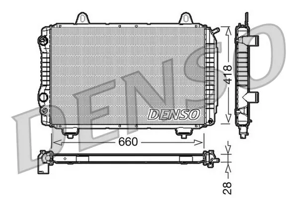 Handler.Part Radiator, engine cooling Denso DRM09071 1