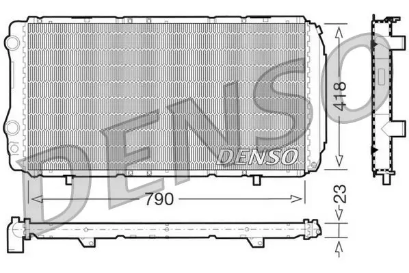 Handler.Part Radiator, engine cooling Denso DRM09074 1