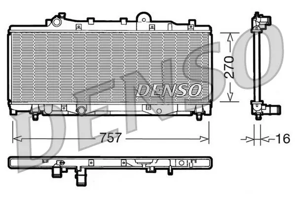 Handler.Part Radiator, engine cooling Denso DRM09092 1