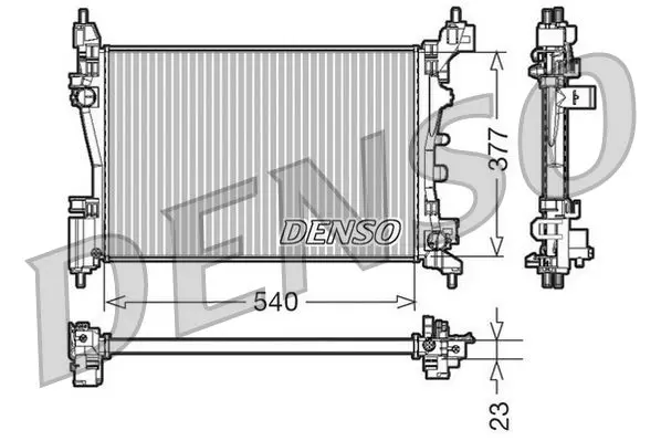 Handler.Part Radiator, engine cooling Denso DRM09109 1