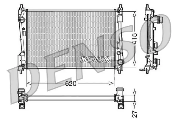 Handler.Part Radiator, engine cooling Denso DRM09110 1