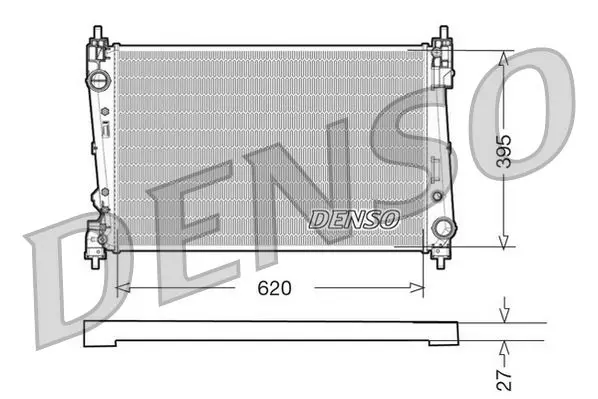 Handler.Part Radiator, engine cooling Denso DRM09112 1