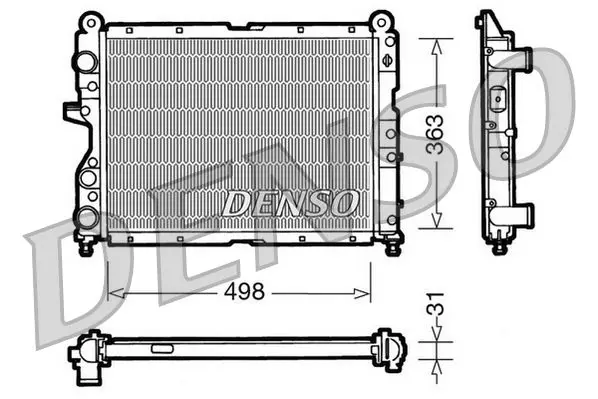 Handler.Part Radiator, engine cooling Denso DRM09131 1