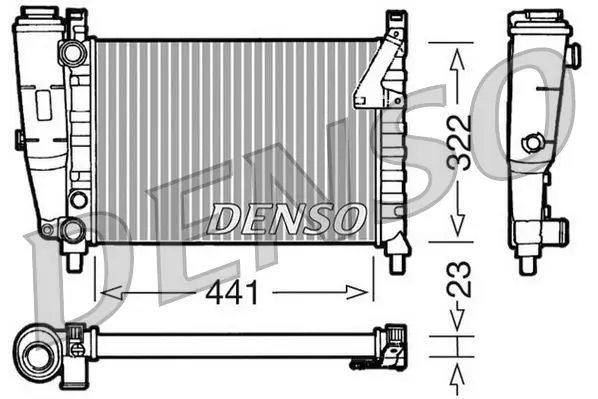 Handler.Part Radiator, engine cooling Denso DRM09143 1