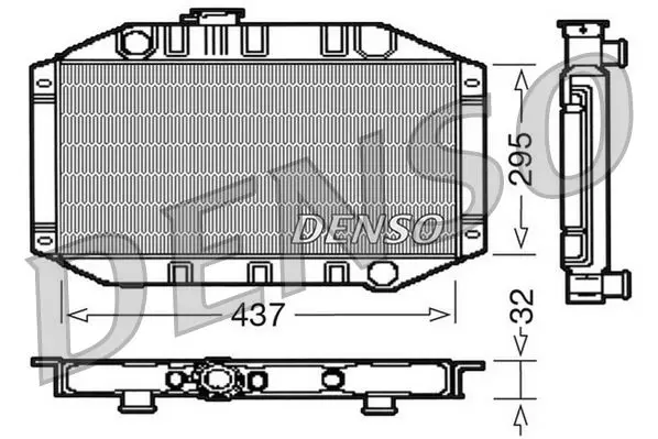 Handler.Part Radiator, engine cooling Denso DRM10011 1