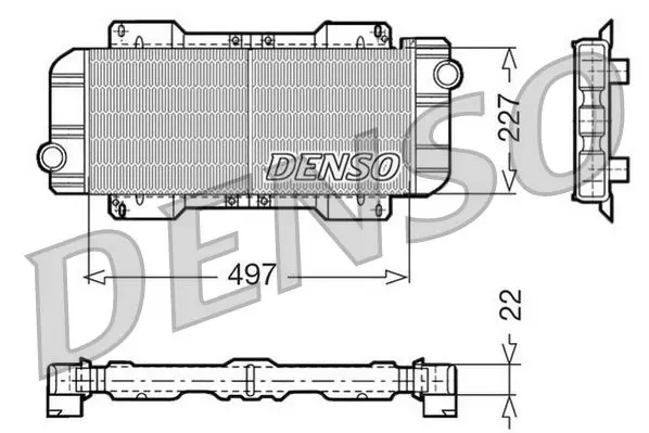 Handler.Part Radiator, engine cooling Denso DRM10019 1