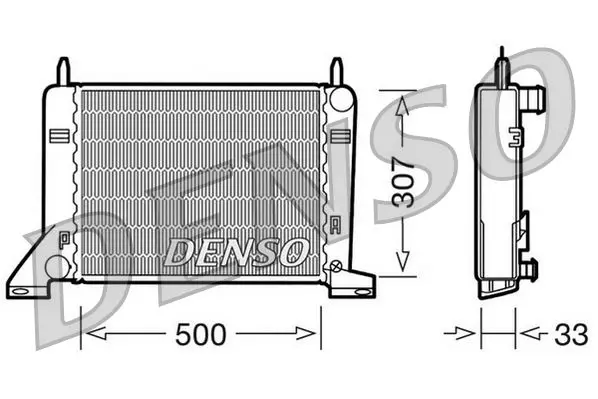 Handler.Part Radiator, engine cooling Denso DRM10022 1