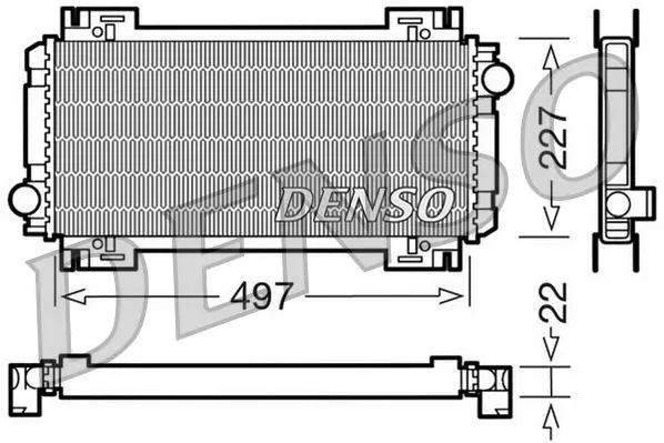 Handler.Part Radiator, engine cooling Denso DRM10032 1