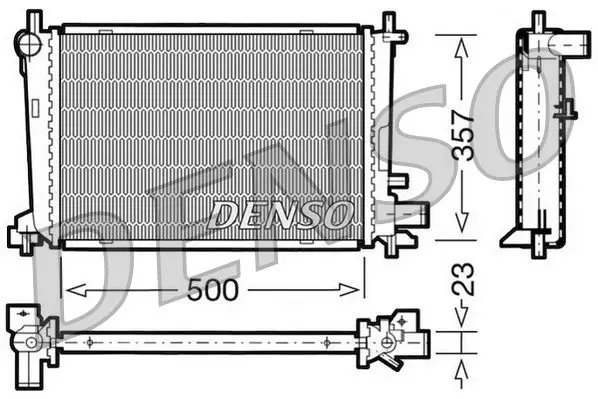 Handler.Part Radiator, engine cooling Denso DRM10038 1