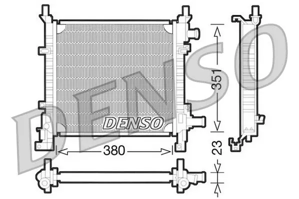 Handler.Part Radiator, engine cooling Denso DRM10061 1