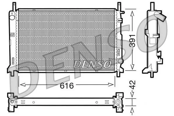 Handler.Part Radiator, engine cooling Denso DRM10071 1