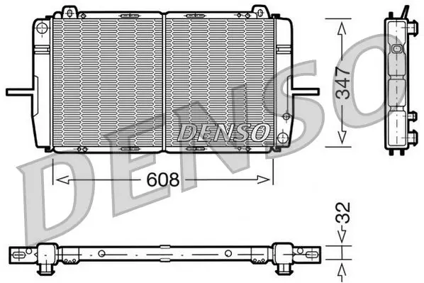 Handler.Part Radiator, engine cooling Denso DRM10080 1