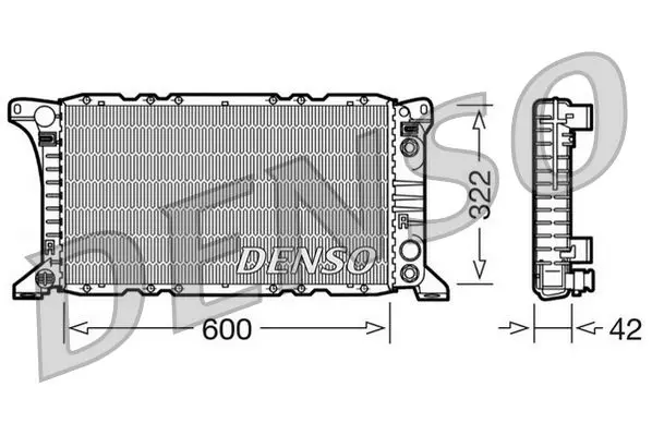 Handler.Part Radiator, engine cooling Denso DRM10092 1