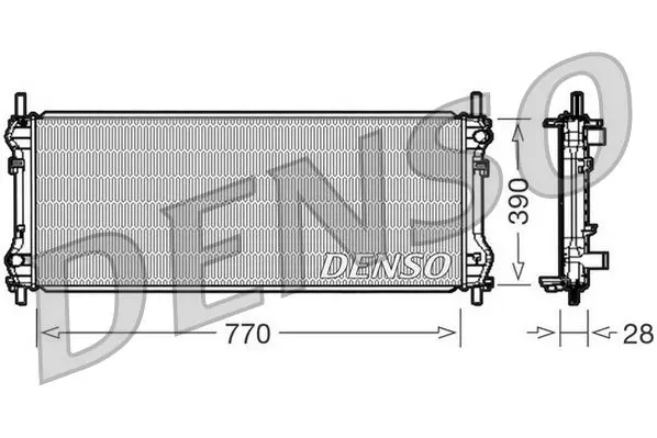 Handler.Part Radiator, engine cooling Denso DRM10103 1