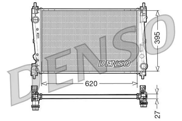 Handler.Part Radiator, engine cooling Denso DRM13015 1