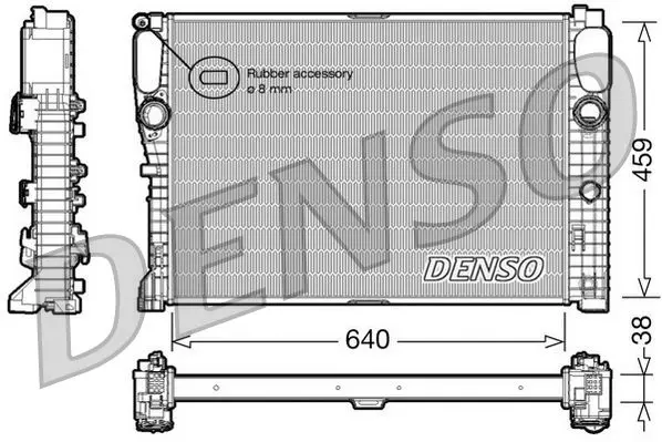 Handler.Part Radiator, engine cooling Denso DRM17014 1