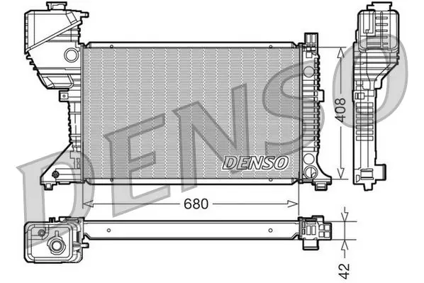 Handler.Part Radiator, engine cooling Denso DRM17017 1