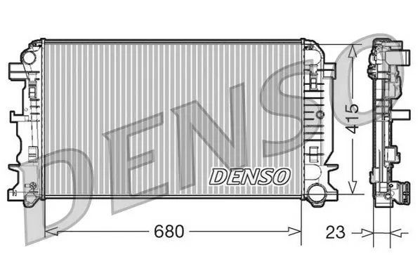 Handler.Part Radiator, engine cooling Denso DRM17018 1