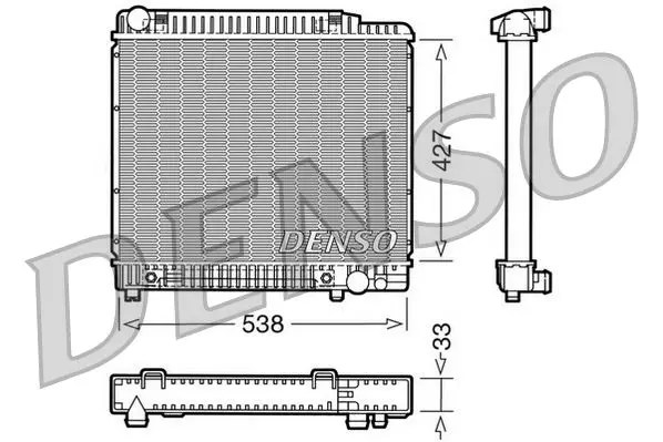 Handler.Part Radiator, engine cooling Denso DRM17022 1