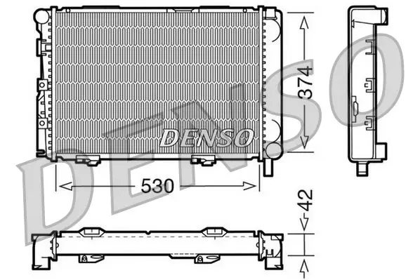 Handler.Part Radiator, engine cooling Denso DRM17025 1