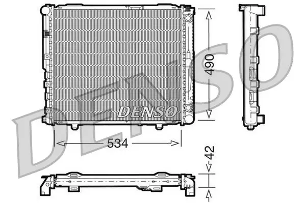 Handler.Part Radiator, engine cooling Denso DRM17032 1