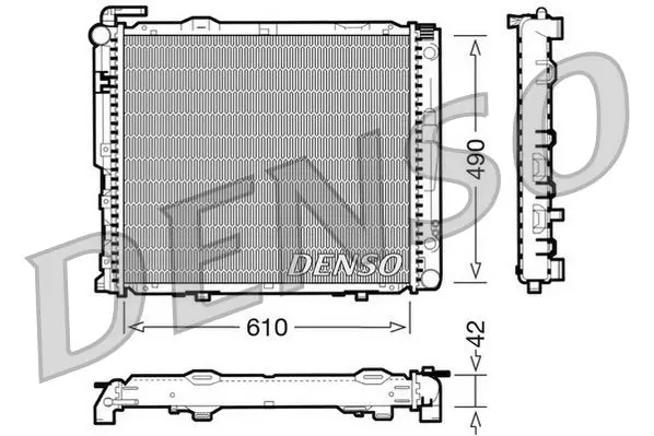 Handler.Part Radiator, engine cooling Denso DRM17036 1