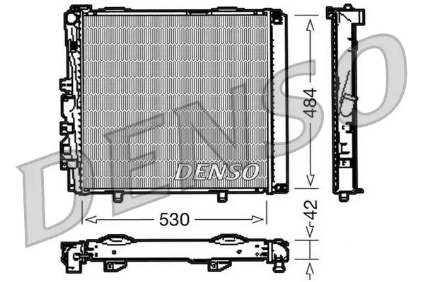 Handler.Part Radiator, engine cooling Denso DRM17040 1