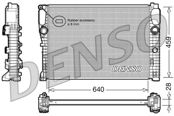 Handler.Part Radiator, engine cooling Denso DRM17042 1