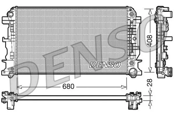 Handler.Part Radiator, engine cooling Denso DRM17044 1