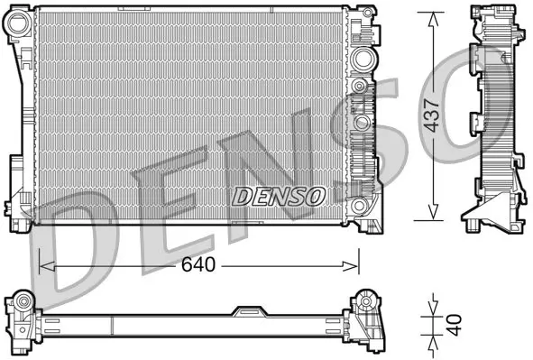 Handler.Part Radiator, engine cooling Denso DRM17046 1