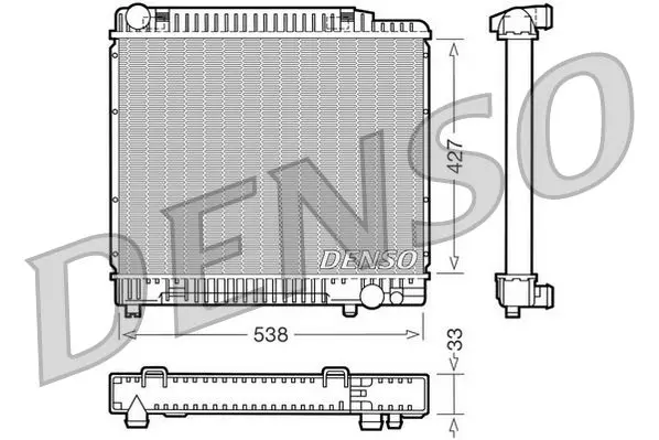 Handler.Part Radiator, engine cooling Denso DRM17050 1