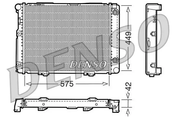 Handler.Part Radiator, engine cooling Denso DRM17060 1